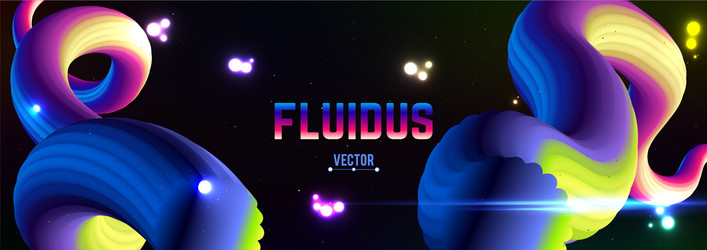 fluid colorful gradient background modern vector image