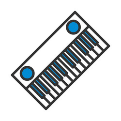 piano keyboard icon vector