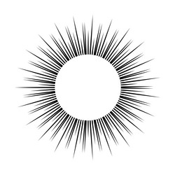 sun icon sunburst element for design vector image
