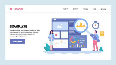web site gradient design template seo vector image