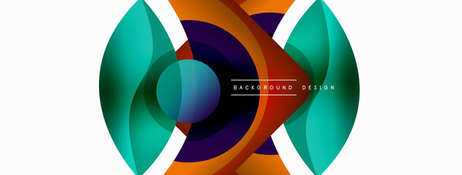 abstract background with color geometric shapes vector image