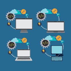 developer web responsive design vector image