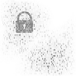 Binary Code Security Background vector image