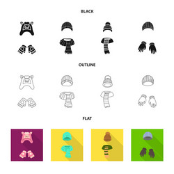 isolated object of clothes and texture icon vector image