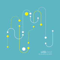 Modern Abstract Background with Dotted Lines vector image