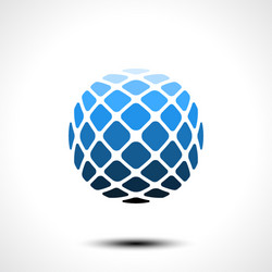 abstract globe design icon vector image