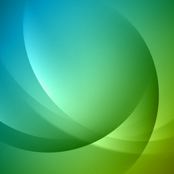 abstract green gradient dynamic wave curve vector