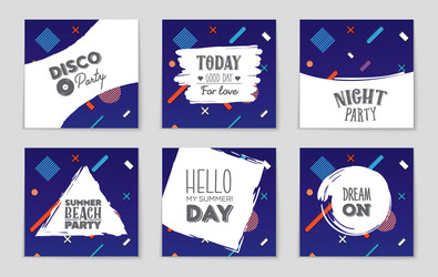abstract layout background set for art vector image