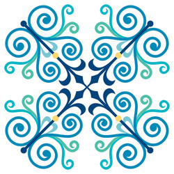 ancient design pattern colorful ornamental vector image