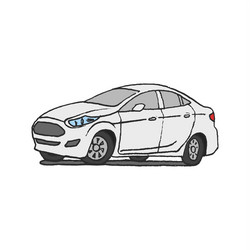 car doodle hand drawn Vector Image