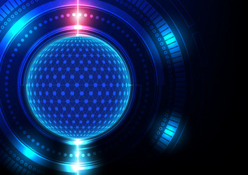 Circuit technology background with hi-tech vector