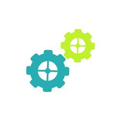 gear icon template vector