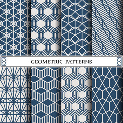 Hexagon geometric patternpattern fills web vector