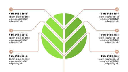 infographic template abstract tree in a circle vector