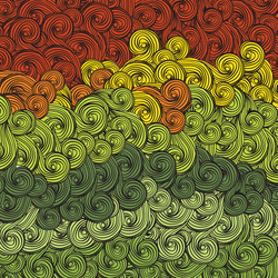 abstract multi colored wave pattern vector image
