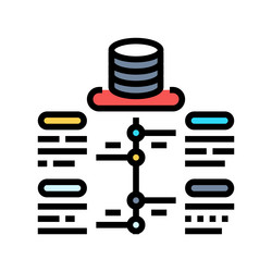 software deployment color icon vector image