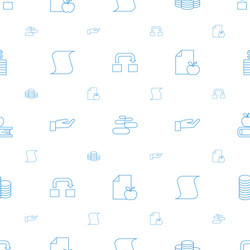 Stack icons pattern seamless white background vector