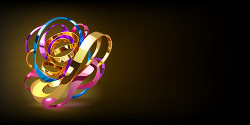 abstract background with a figure of intertwined vector image