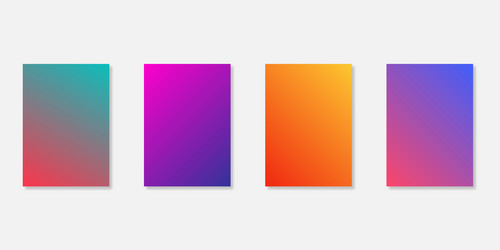 gradient screen backgrounds templates isolated vector image