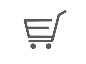 Shopping cart icon add vector