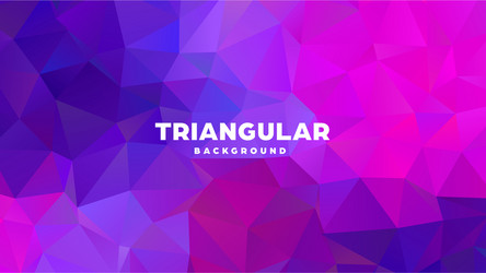 triangle polygonal abstract geometric background vector image