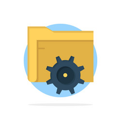 Folder setting gear computing abstract circle vector