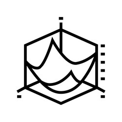 gradient descent arrow machine line icon vector image