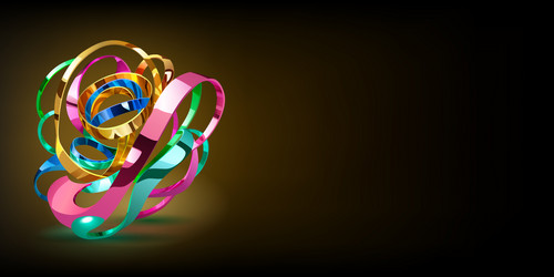 abstract background with a figure of intertwined vector image
