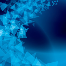 Blue abstract background with scattered shapes vector