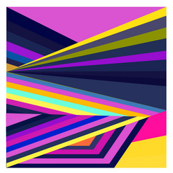 Colorful geometric and curve background pattern vector