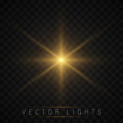 Glow light effect vector