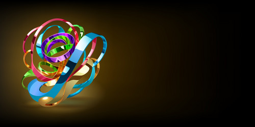 abstract background with a figure of intertwined vector image