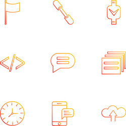 code message watch seo technology internet vector image