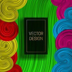 Rectangular frame on colorful dynamic background vector