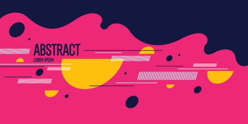 abstract composition with dynamic and geometric vector image