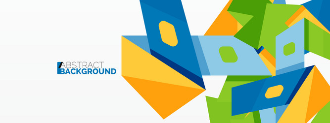 Abstract line and triangle background creative vector