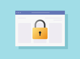 internet security privacy or online web access vector image