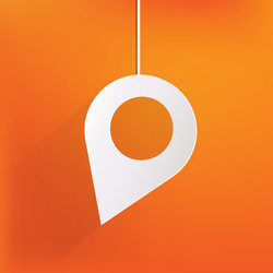 Map pointer icon vector