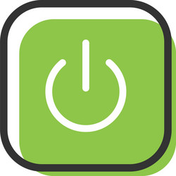 Power on off graphic icon design template Vector Image