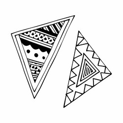 ai-generated art with abstract geometry fusion vector image