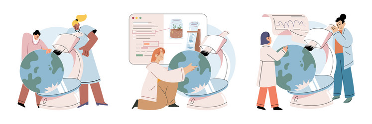 lab test experiments are designed vector image