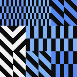 Abstract geometric pattern with transition effect vector