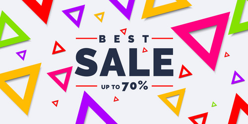 best sale banner original poster for discount vector