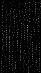 Falling numbers big data concept binary white vector