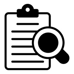 Audit file icon user interface as a simple sign vector
