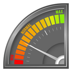 dark corner meter level indicator dashoboard vector image