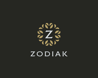 Elegant Z Monogram Logo Vector Image