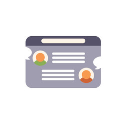 online chatting using instant messaging app vector image