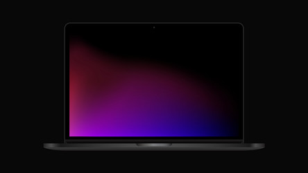 realistic notebook mockup laptop with gradient vector image