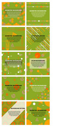 set of abstract geometric pattern vector image